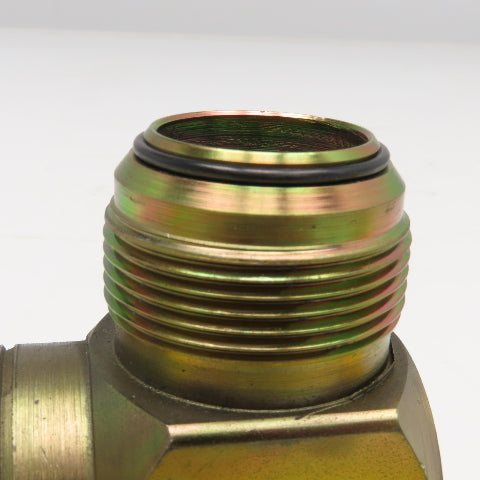 1-1/4" JIC O-Ring Seat Male x 1-1/4"-11.5 NPT Male Elbow 90°