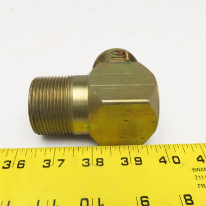 1-1/4" JIC O-Ring Seat Male x 1-1/4"-11.5 NPT Male Elbow 90°