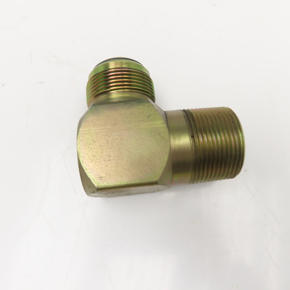 1-1/4" JIC O-Ring Seat Male x 1-1/4"-11.5 NPT Male Elbow 90°