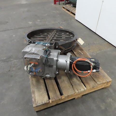 38" Flange Butterfly Damper Valve 480V 7.4Hp Allen Bradley VPL-B1654B-PJ12AA