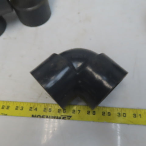 NIBCO 2" Pipe FPT x FPT Schedule 80 Gray 90° PVC Elbow Lot of 8