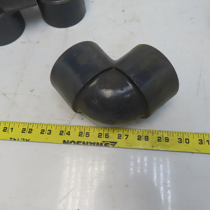 NIBCO 2" Pipe FPT x FPT Schedule 80 Gray 90° PVC Elbow Lot of 8