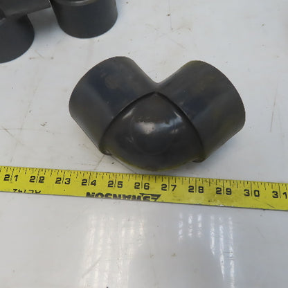 NIBCO 2" Pipe FPT x FPT Schedule 80 Gray 90° PVC Elbow Lot of 8