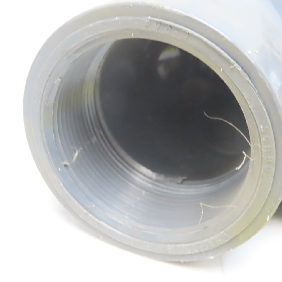 2" Pipe FPT x FPT Schedule 80 Gray 90° PVC Elbow Lot of 5