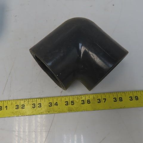 2" Pipe FPT x FPT Schedule 80 Gray 90° PVC Elbow Lot of 5