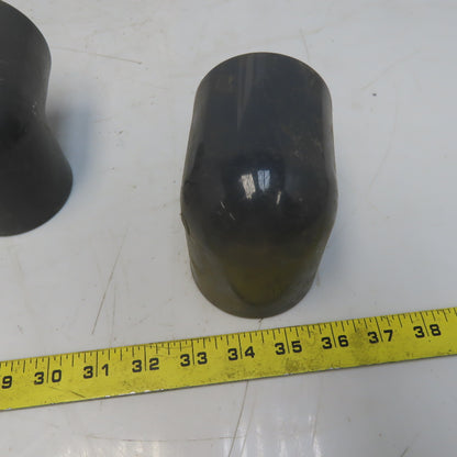 2" Pipe FPT x FPT Schedule 80 Gray 90° PVC Elbow Lot of 5