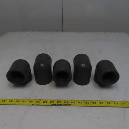 2" Pipe FPT x FPT Schedule 80 Gray 90° PVC Elbow Lot of 5