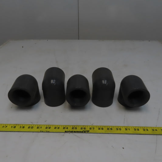 2" Pipe FPT x FPT Schedule 80 Gray 90° PVC Elbow Lot of 5