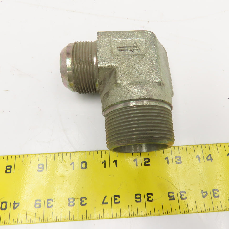 1-1/4" JIC Male x 1-1/2" NPT Male Elbow 90°