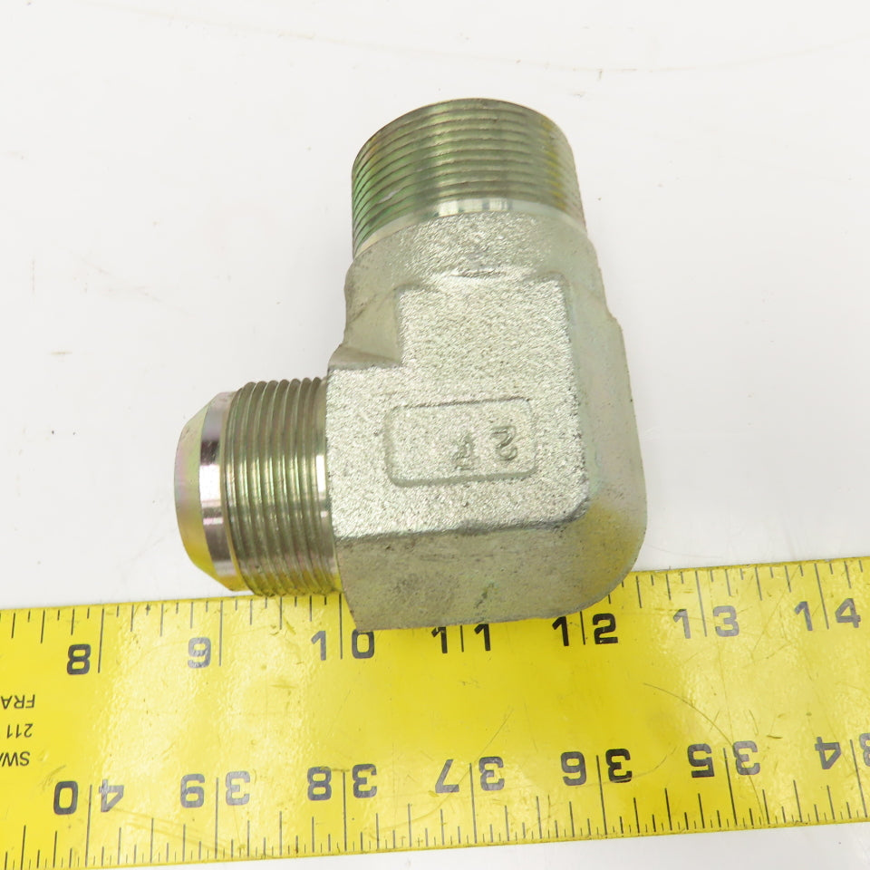 1-1/4" JIC Male x 1-1/2" NPT Male Elbow 90°