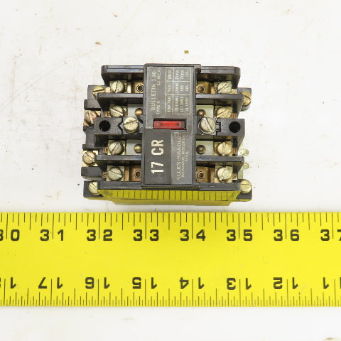 Allen Bradley 700-N400A1 Ser C Bulletin 700 Type N Control AC Relay 120V Coil