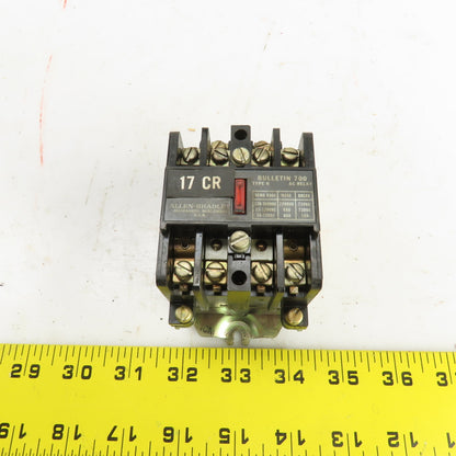 Allen Bradley 700-N400A1 Ser C Bulletin 700 Type N Control AC Relay 120V Coil