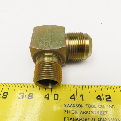 1" JIC Flare Male x 3/4" NPSM Male Elbow 90° Lot Of 2