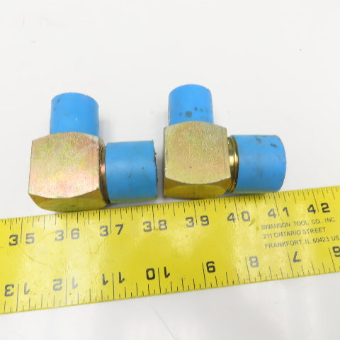 1" JIC Flare Male x 3/4" NPSM Male Elbow 90° Lot Of 2