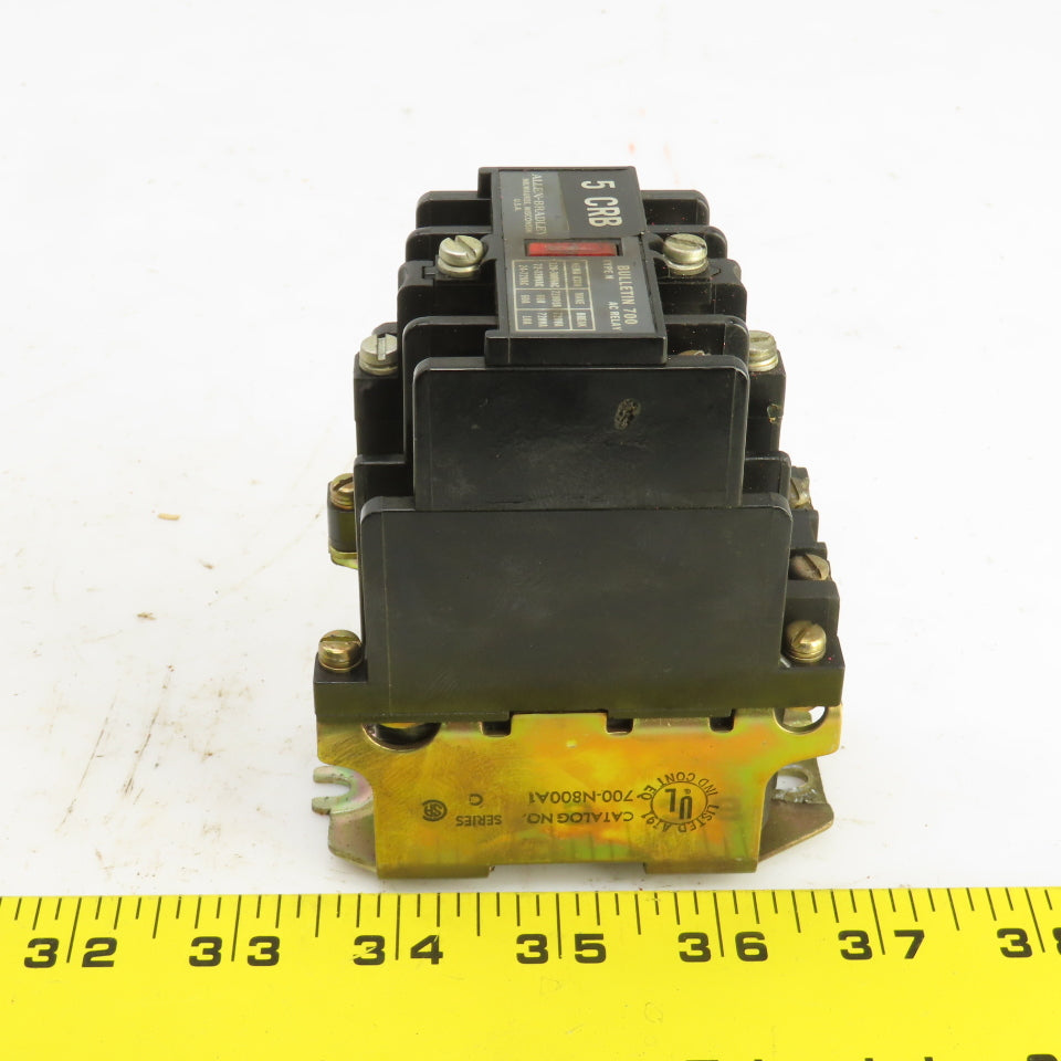 Allen Bradley 700-N800A1 Ser C Bulletin 700 Type N Control AC Relay 120V Coil