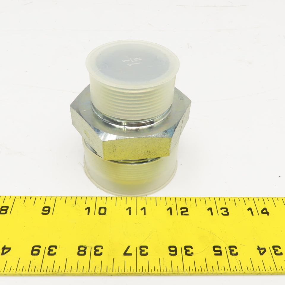 2" JIC Male x 1-1/2" NPT Male Elbow 90°