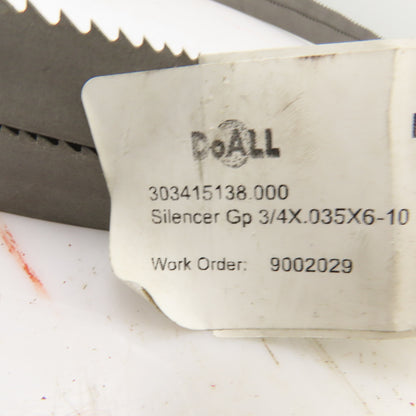 DOAll 303415138 GP Welded Band Saw Bi-Metal Blade 138" L x 3/4" W 0.035" THK