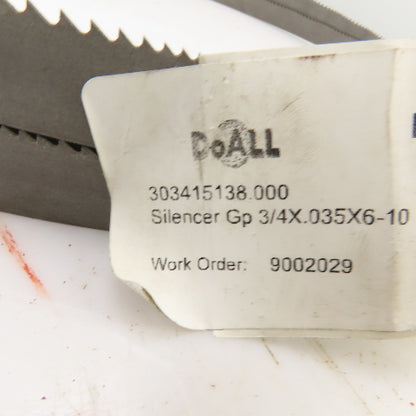DOAll 303415138 GP Welded Band Saw Bi-Metal Blade 138" L x 3/4" W 0.035" THK