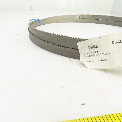 DOAll 303415138 GP Welded Band Saw Bi-Metal Blade 138" L x 3/4" W 0.035" THK