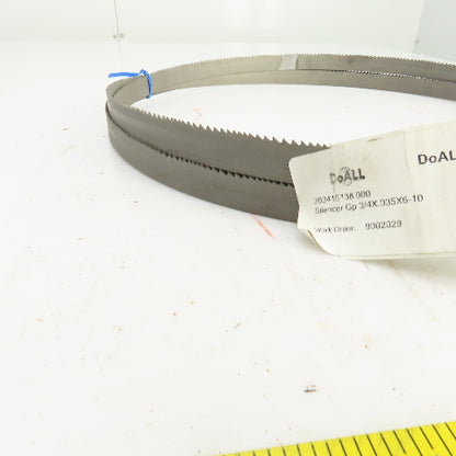 DOAll 303415138 GP Welded Band Saw Bi-Metal Blade 138" L x 3/4" W 0.035" THK