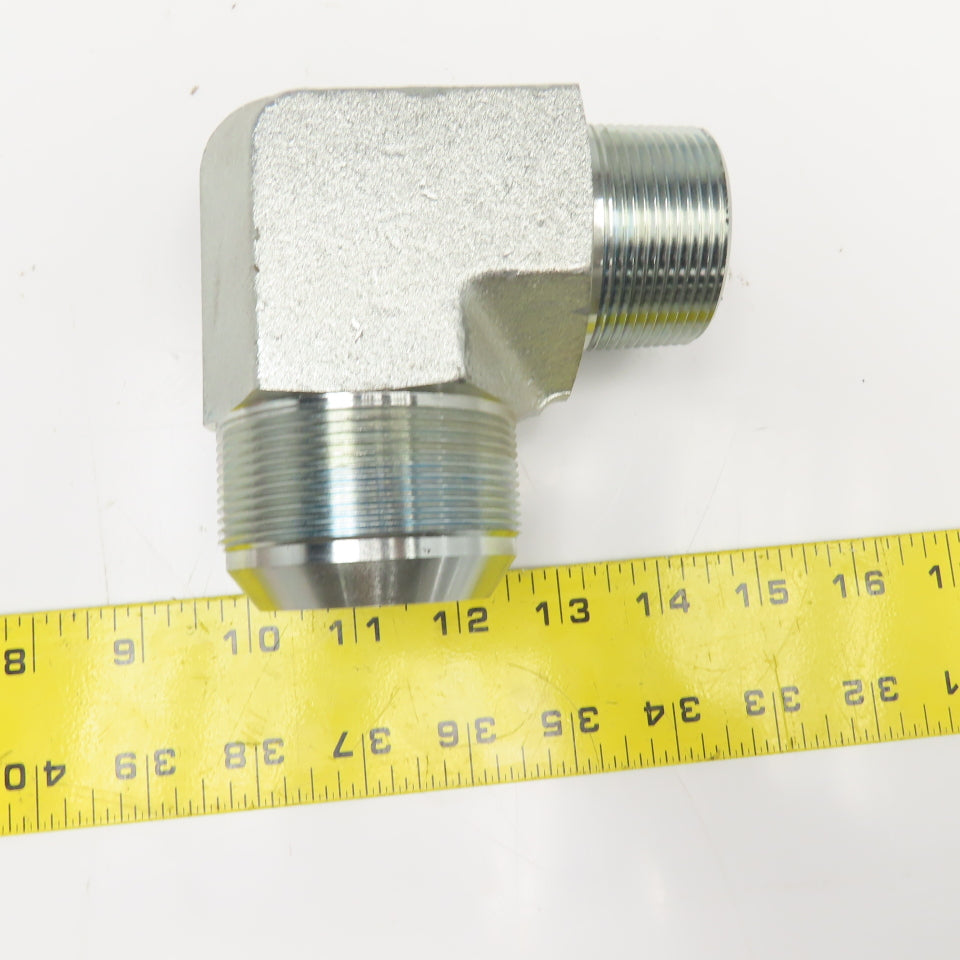 2" JIC Flare Male x 1-1/2" NPT Male Elbow 90°