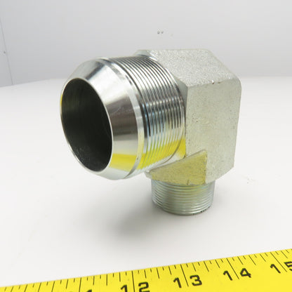 2" JIC Flare Male x 1-1/2" NPT Male Elbow 90°