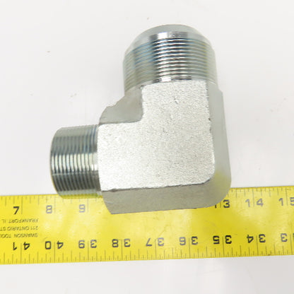 2" JIC Flare Male x 1-1/2" NPT Male Elbow 90°