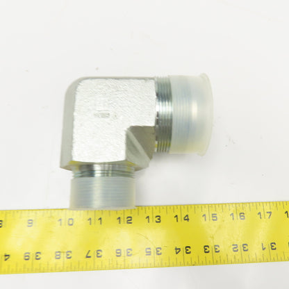 2" JIC Flare Male x 1-1/2" NPT Male Elbow 90°