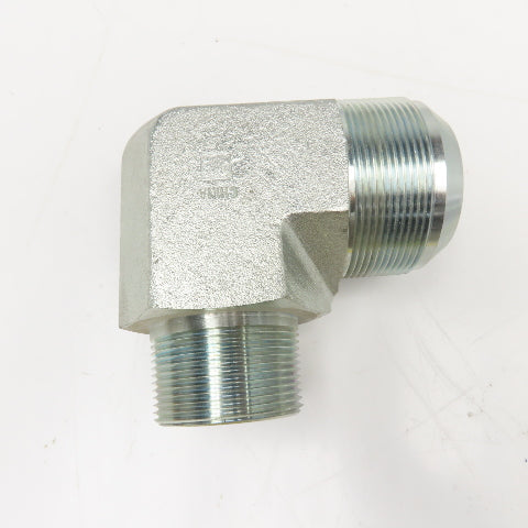 2" JIC Flare Male x 1-1/2" NPT Male Elbow 90°
