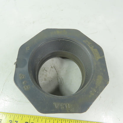 4" X 3" Schedule 80 Gray PVC Reducer Bushing MPT X FPT
