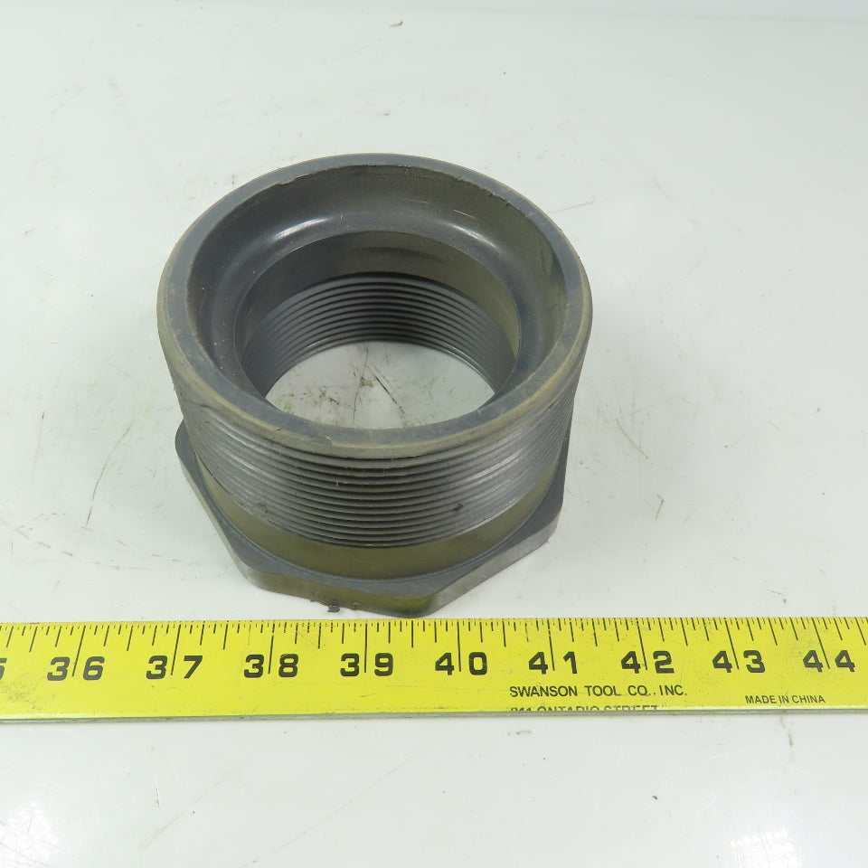 4" X 3" Schedule 80 Gray PVC Reducer Bushing MPT X FPT
