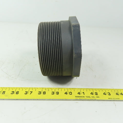 4" X 3" Schedule 80 Gray PVC Reducer Bushing MPT X FPT