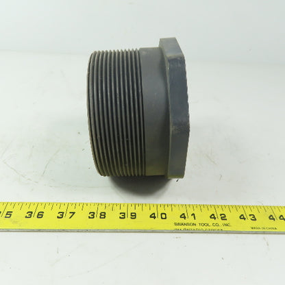 4" X 3" Schedule 80 Gray PVC Reducer Bushing MPT X FPT