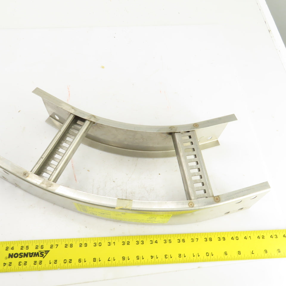 Cooper 4SS6MR-06-45HB12 B-Line Stainless Steel 45° Ladder Cable Tray 6" W