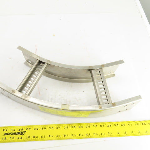Cooper 4SS6MR-06-45HB12 B-Line Stainless Steel 45° Ladder Cable Tray 6" W
