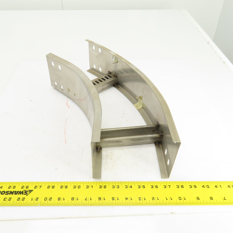 Cooper 4SS6MR-06-45HB12 B-Line Stainless Steel 45° Ladder Cable Tray 6" W