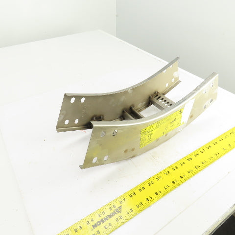 B-Line 4SS6MG-06-45VI12 Stainless Steel 45° Ladder Cable Tray Inside Bend 6"W