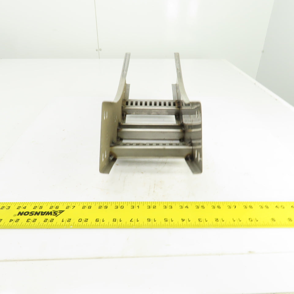 B-Line 4SS6MG-06-45VI12 Stainless Steel 45° Ladder Cable Tray Inside Bend 6"W