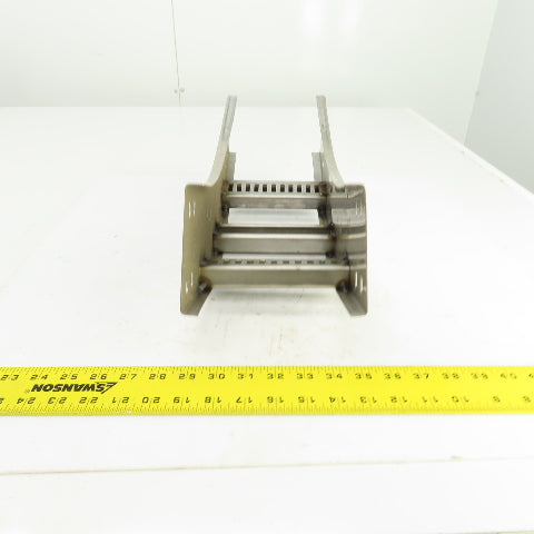 B-Line 4SS6MG-06-45VI12 Stainless Steel 45° Ladder Cable Tray Inside Bend 6"W