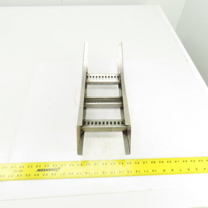 B-Line 4SS6MG-06-45VI12 Stainless Steel 45° Ladder Cable Tray Inside Bend 6"W