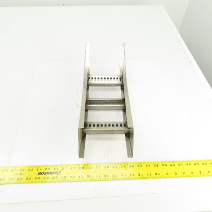 B-Line 4SS6MG-06-45VI12 Stainless Steel 45° Ladder Cable Tray Inside Bend 6"W