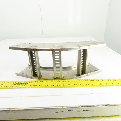 B-Line 4SS6MG-06-45VI12 Stainless Steel 45° Ladder Cable Tray Inside Bend 6"W