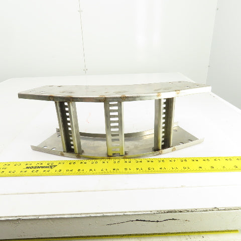 B-Line 4SS6MG-06-45VI12 Stainless Steel 45° Ladder Cable Tray Inside Bend 6"W