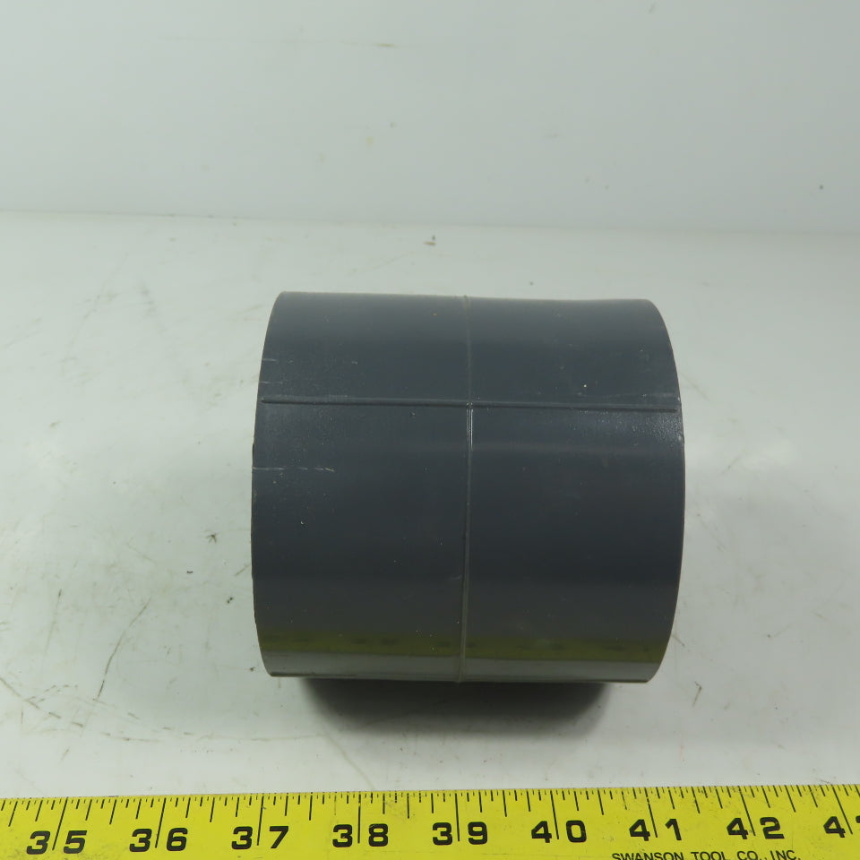NIBCO 3" FPT x 3" Slip Schedule 80 Gray PVC Straight Pipe Coupling