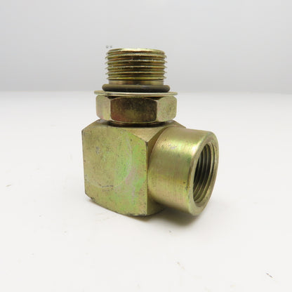 3/4" NPT Female x 3/4" O-Ring Boss ORB Male 90° Elbow