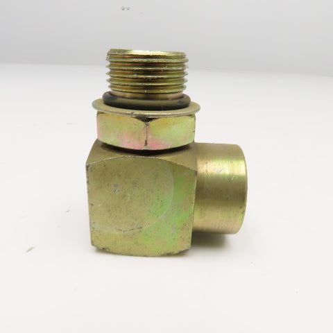 3/4" NPT Female x 3/4" O-Ring Boss ORB Male 90° Elbow