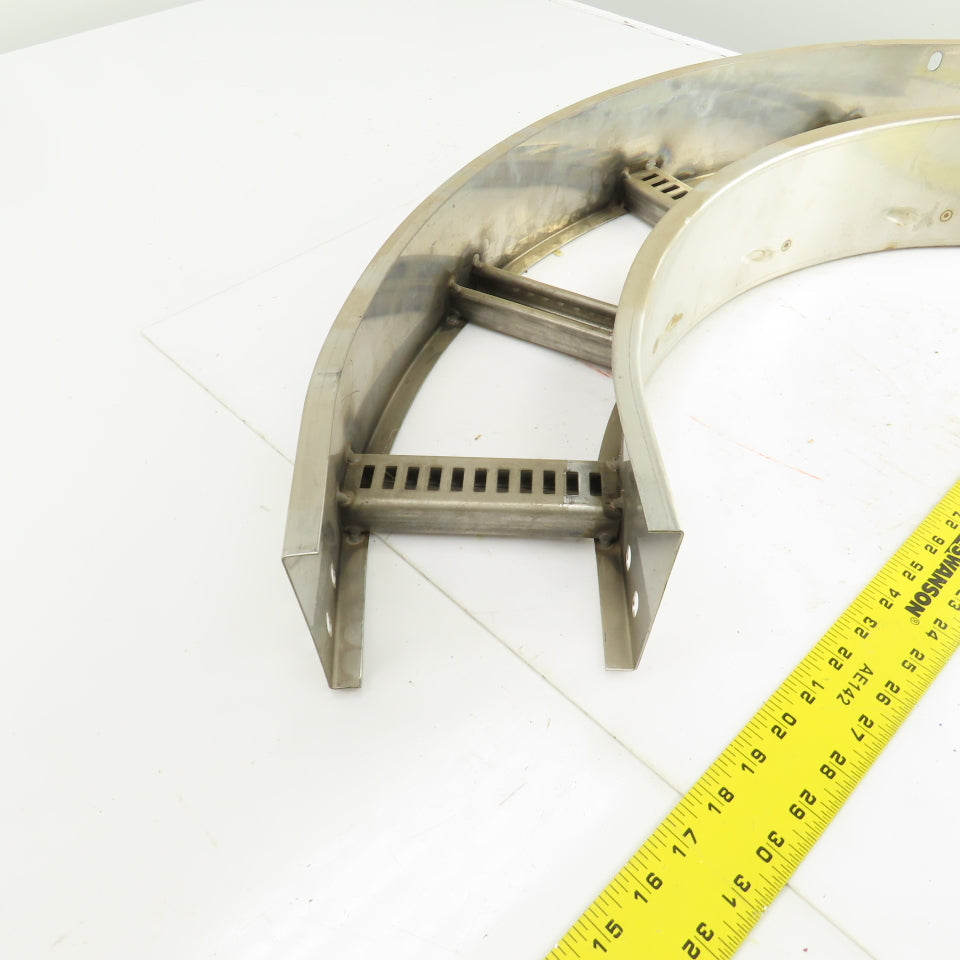 Cooper 90HB12 Stainless Steel 90 Deg Ladder Cable Tray 6"W x 4"H