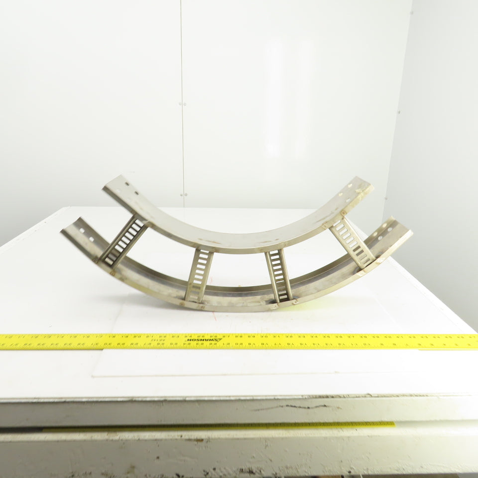 Cooper 90HB12 Stainless Steel 90 Deg Ladder Cable Tray 6"W x 4"H