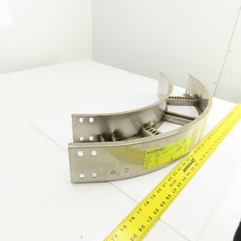 Cooper 90HB12 Stainless Steel 90 Deg Ladder Cable Tray 6"W x 4"H