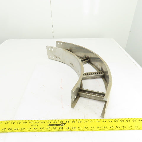 Cooper 90HB12 Stainless Steel 90 Deg Ladder Cable Tray 6"W x 4"H